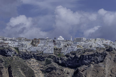 Santorini, greece, may 4, 2024. view of fira from the sea