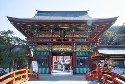 View of temple building