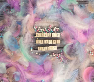 High angle view of people at nightclub