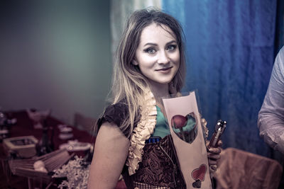 Portrait of woman smiling