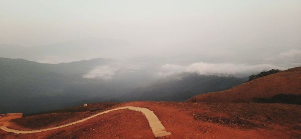 High angle view of landscape against sky, nature can heal everything...