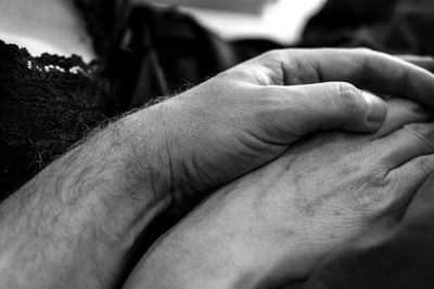 Close-up of hands