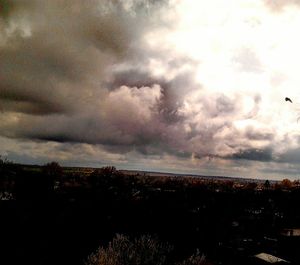 Storm clouds over dramatic sky