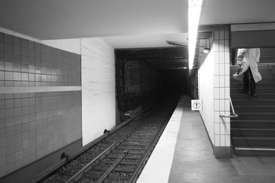 Railroad station platform