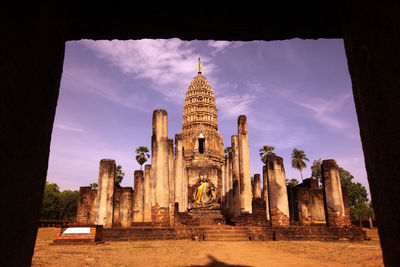 Low angle view of historical building against sky