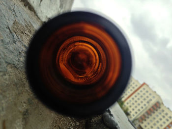 Close-up of object on wall