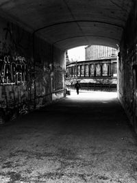 Interior of abandoned building