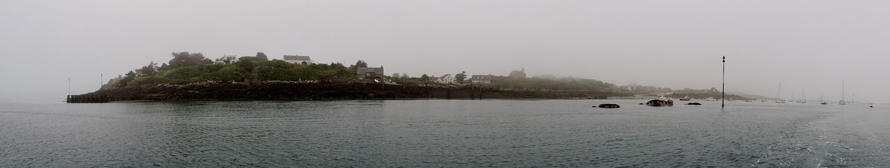 View of boats in water