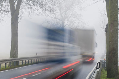 Cars moving on road