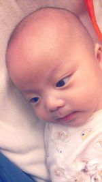 Close-up portrait of cute baby