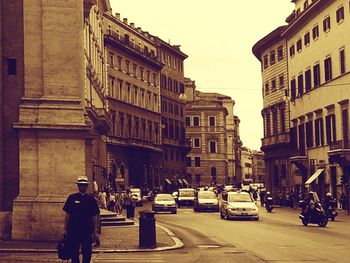 People walking on street