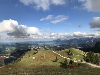 Scenic view of landscape against sky