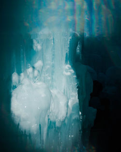 Close-up of ice crystals