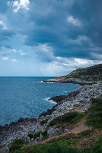 View on the sea in puglia