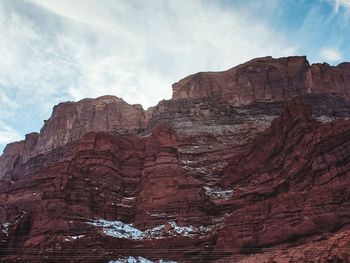 Scenic view of rocky mountains against sky