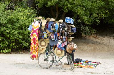 Bicycles on sand