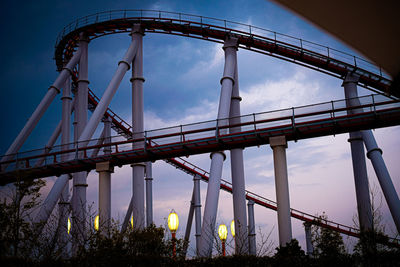 Low angle view of bridge against sky