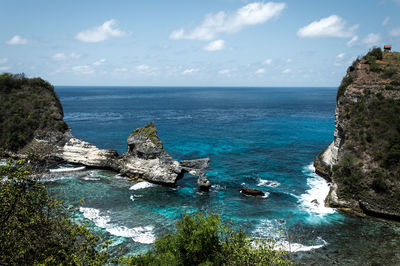 Scenic view of sea against sky