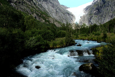 River flowing through rocks