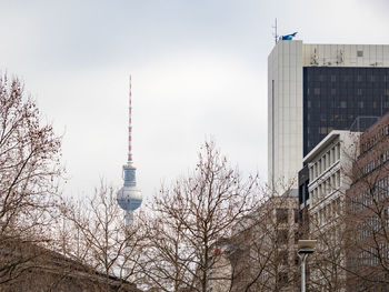 Low angle view of buildings against sky