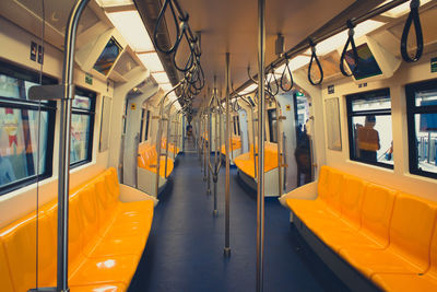 Interior of train