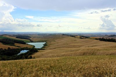 Scenic view of landscape against sky