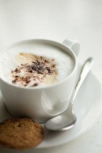 Close-up of coffee on table