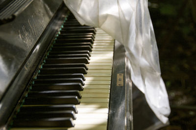 Close-up of piano