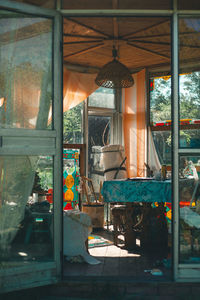 Interior of abandoned house