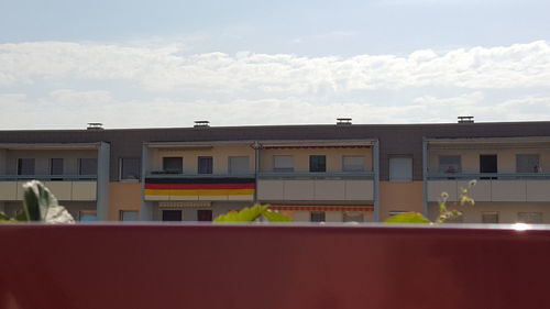 Low angle view of building against sky