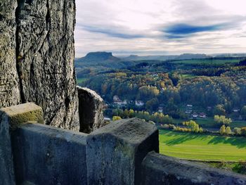 Scenic view of landscape against sky