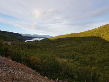 Scenic view of landscape against sky