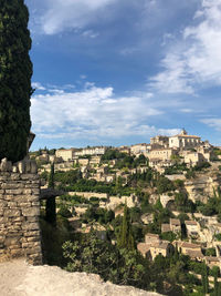 Old buildings against sky