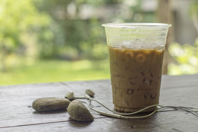 Close-up of drink on table