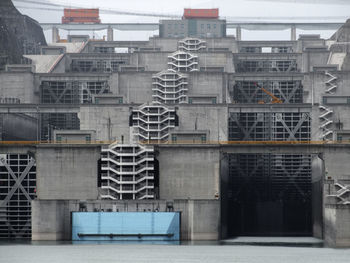 Stack of building at construction site