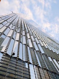 Low angle view of modern building against sky