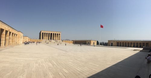 View of historical building against clear sky