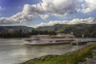 Scenic view of river against sky