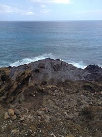 Scenic view of sea against sky