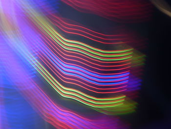 Full frame shot of multi colored light trails