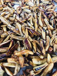 Full frame shot of fish for sale in market