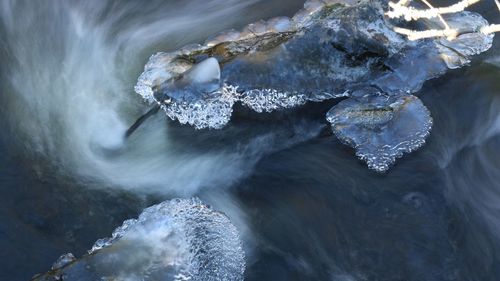 Scenic view of frozen sea