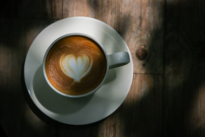 Close-up of coffee on table