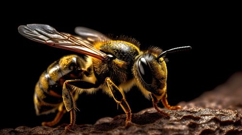 Close-up of bee on flower