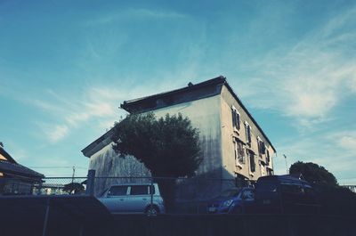 Low angle view of building against sky