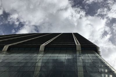 Low angle view of built structure against sky