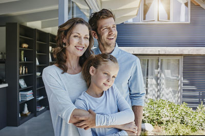 Happy family at home