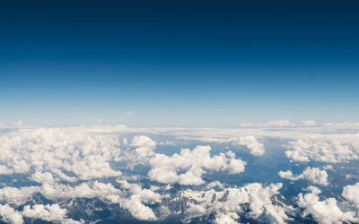 Aerial view of cloudscape