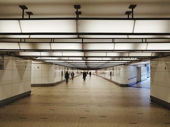 People in corridor