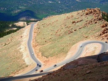 Road passing through land